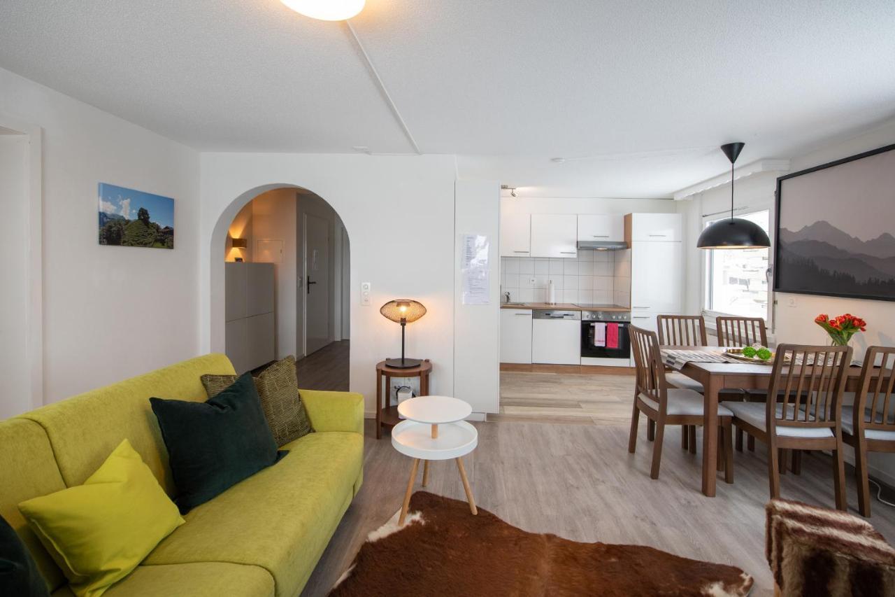Agrimonia - Moebilierte Ferienwohnung Mit Balkon ดาวอส ภายนอก รูปภาพ